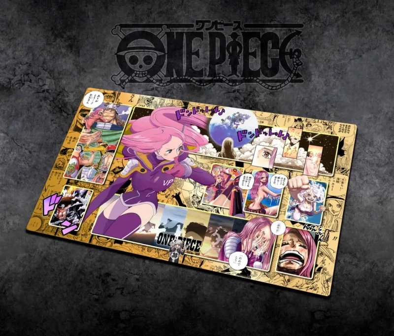 60*35cm Anime One Piece OPCG GAME Card PlayMat Comic Series New Four Emperors Teach Shankusu Buggy Luffy Chopper Collection Toys