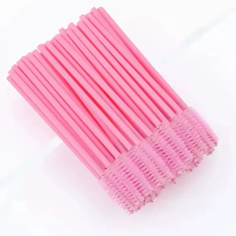 50/500pcs Disposable Eyebrow Eyelash Brushes Wands Eyelash Spoolies Applicator para sa Eyelash Extension Makeup Tool Wholesale