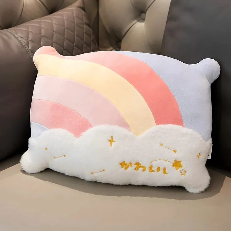 INS HOT Candy Color Cloud Star Plush Pillow Colorful Rainbow Crown Pillow Cushion Sofa Home Decoration Throw Pillow Toy — image 13
