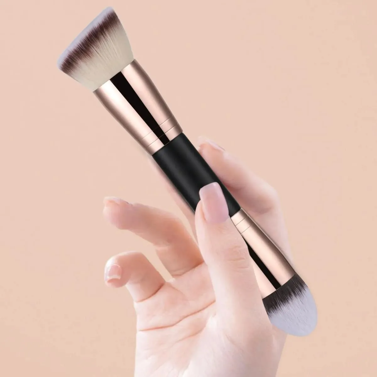 Foundation Makeup Brush Double Ended Makeup Brushes For Blending Liquid Powder Concealer Cream Cosmetics Blush Brush — image 4