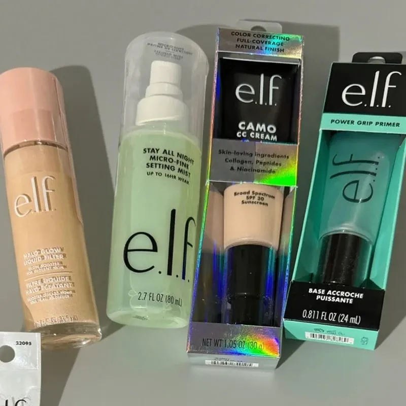 Elf Pre Makeup Zelená a růžová Hydratační báze pro rovnoměrný tón pleti a Lasting Isolation Finishing Spray Tekutá podkladová esence — image 2