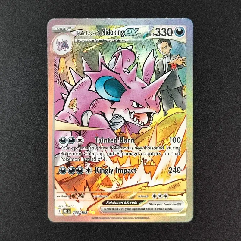 Cartão tcg Inglês SV10 SV09 Destined Rivals Mewtwo da Equipe Rocket Garchomp de Cynthia Ethan Ho-Oh Jogo de Cartas Colecionáveis