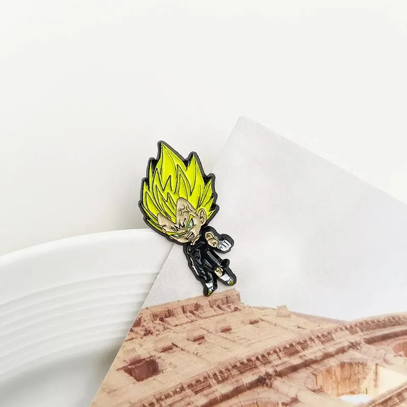 Dragon Ball Manga Pin Anime Lapel Pins Backpacks Cute Things Vegeta Goku Brooches Badges on Backpack Brooch for Clothes Jewelry — image 9