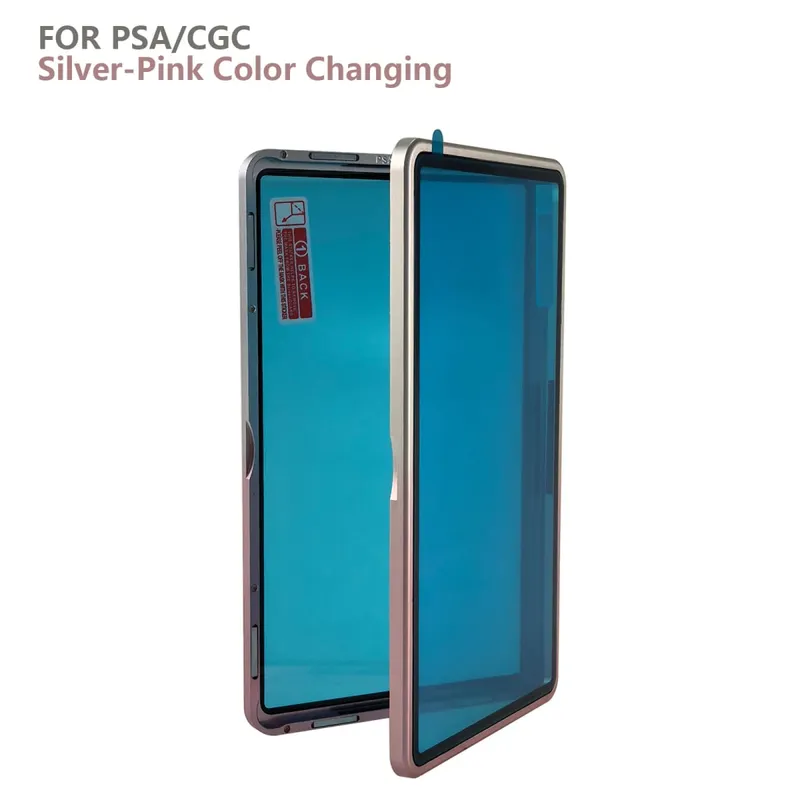 Gradient Color Aluminum Alloy Graded Cards Protector Case for PSA/BGS UV & Scratch Resistant Trading Card Bumper Display Holder