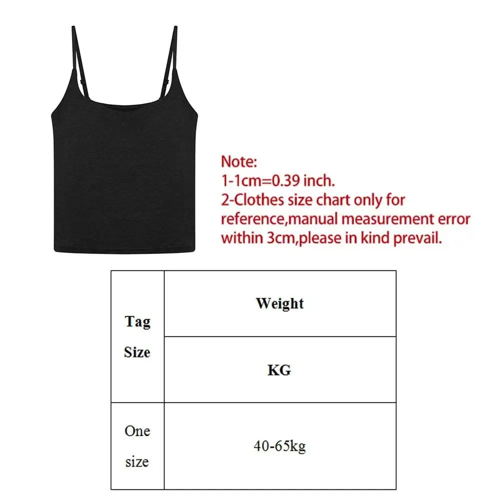 Basic Solid Camis Casual Sleeveless Spaghetti Strap Crop Top Square neck Tank tops With Built In Bra y2k Summer women Clothing — image 8