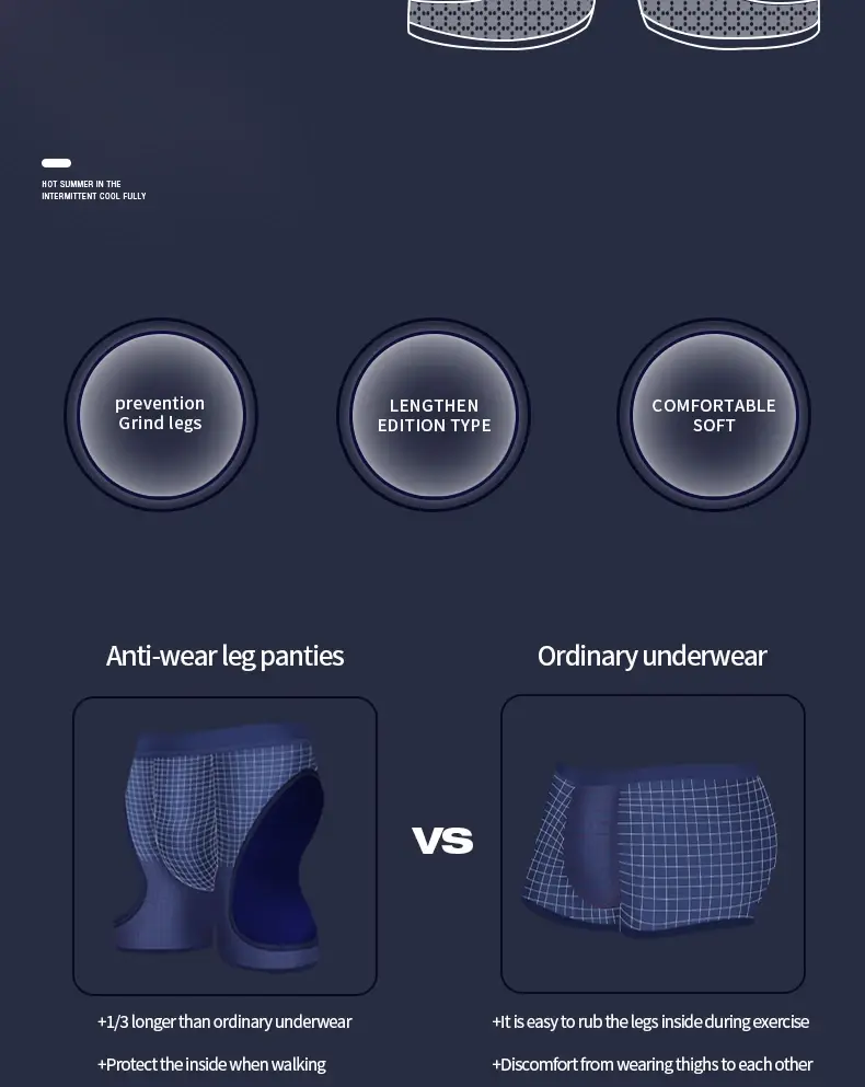 Sports Underwear Men's Fitness Ice Silk Thin Training Quick Drying Running Extended Anti-Wear Leg Non-Wearing Boxer Briefs — image 8