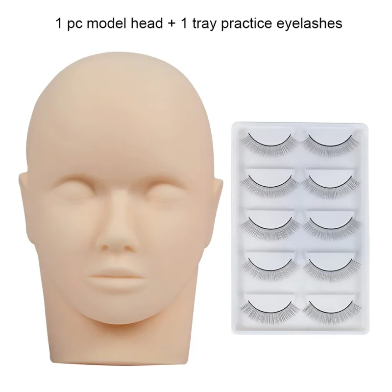 Wholsale Price Practice Lashing Eyelashes Mannequin Head Beginner Training Set Cosmetics Eye Lash Extension Supplies Mannequin — image 29