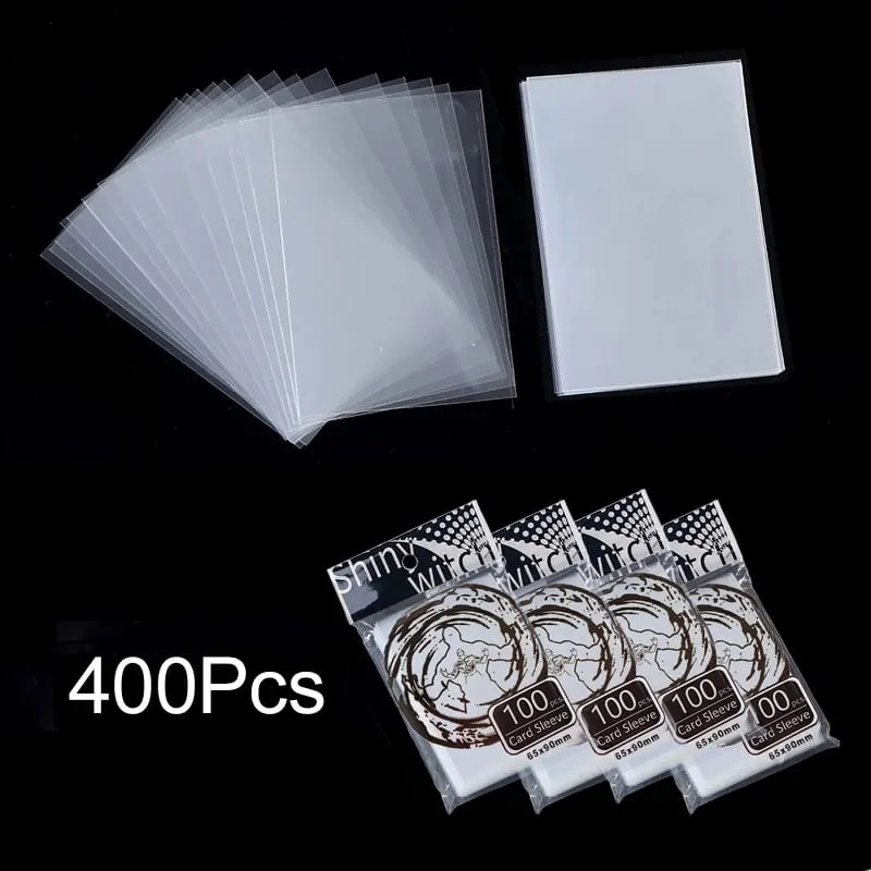 100-500Pcs Card Sleeves Transparent Cover Clear Protector Cards Holder For Board Playing Game ID Trading Folder Photo Pouch