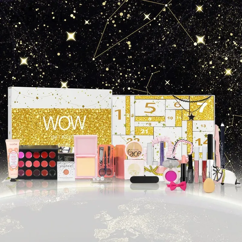 24 Days Beauty Advent Calendar Makeup Set 24pcs Christmas Countdown Calendar Make Up Lip Gloss Lipstick Cosmetic — image 7
