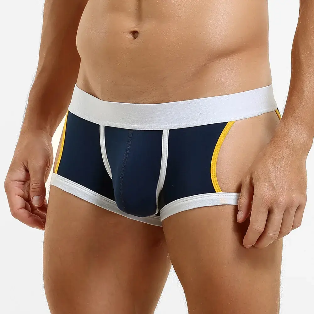 Men's Low-Waist U-Shape Flat Briefs Underwear Trendy Side-Light Design Comfortable Innerwear for Men — image 16
