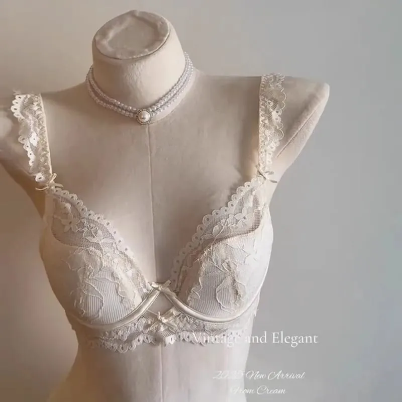 Sexy Lace Push Up Bra for Bigger Look Minimizer Slimming Underwire Support Tuck Side Fat No Sagging Steel Ring Plus Size