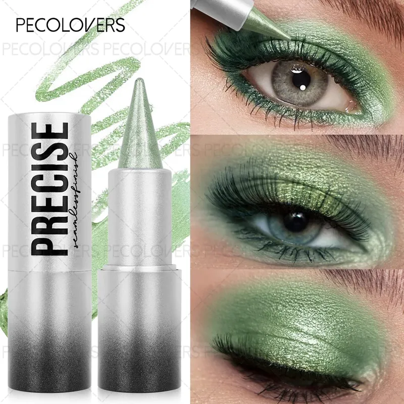 7 Pcs Eye Makeup Products - Siren Eyes Eye Makeup Set Blendable Green Shimmer Long Lasting Festival Eye Makeup Halloween Makeup — image 6