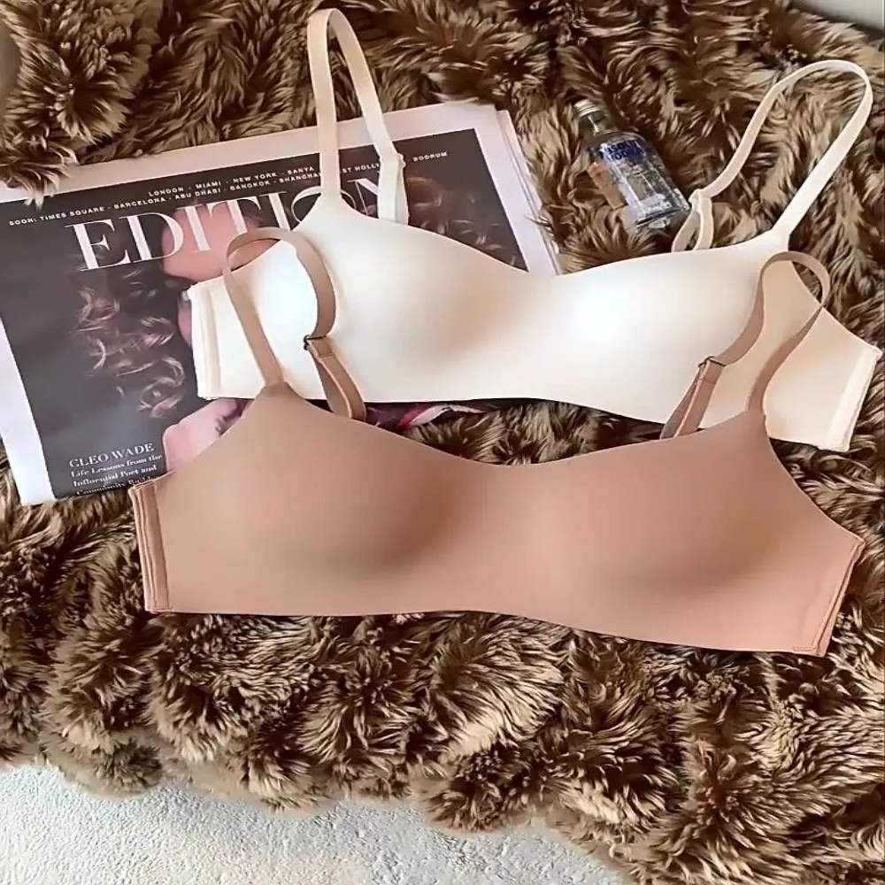 Reggiseno wireless morbido e confortevole, tessuto traspirante, coppa sottile, reggiseno push-up, design raccolto, reggiseno senza ferretto, lingerie bellezza