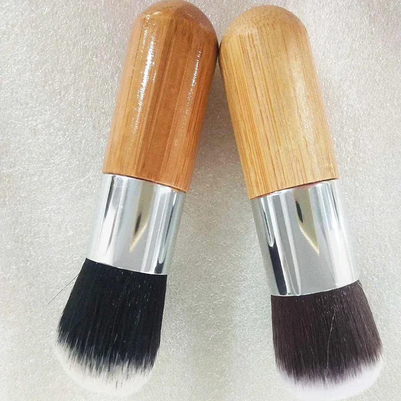 1PCS Professional Makeup brushes Bamboo Handle Powder Concealer Liquid Foundation Makeup Tools Beauty Cosmetics Brusher — image 6
