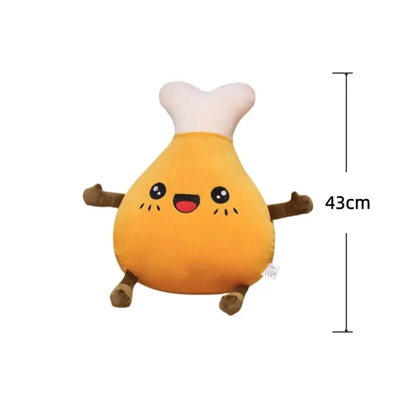 Milho batatas fritas perna de frango lance travesseiro simulação comida pelúcia sofá almofada adoravelmente decoração do quarto brinquedo acompanhar brinquedo do sono presente criativo — image 15