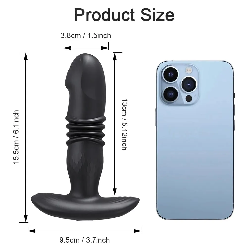 APP Control Vibrator Telescopic Vibrating Anal Plug Remote Control Sex Toy for Adult Anal Dildo Male Prostate Massager Anal Plug — image 6