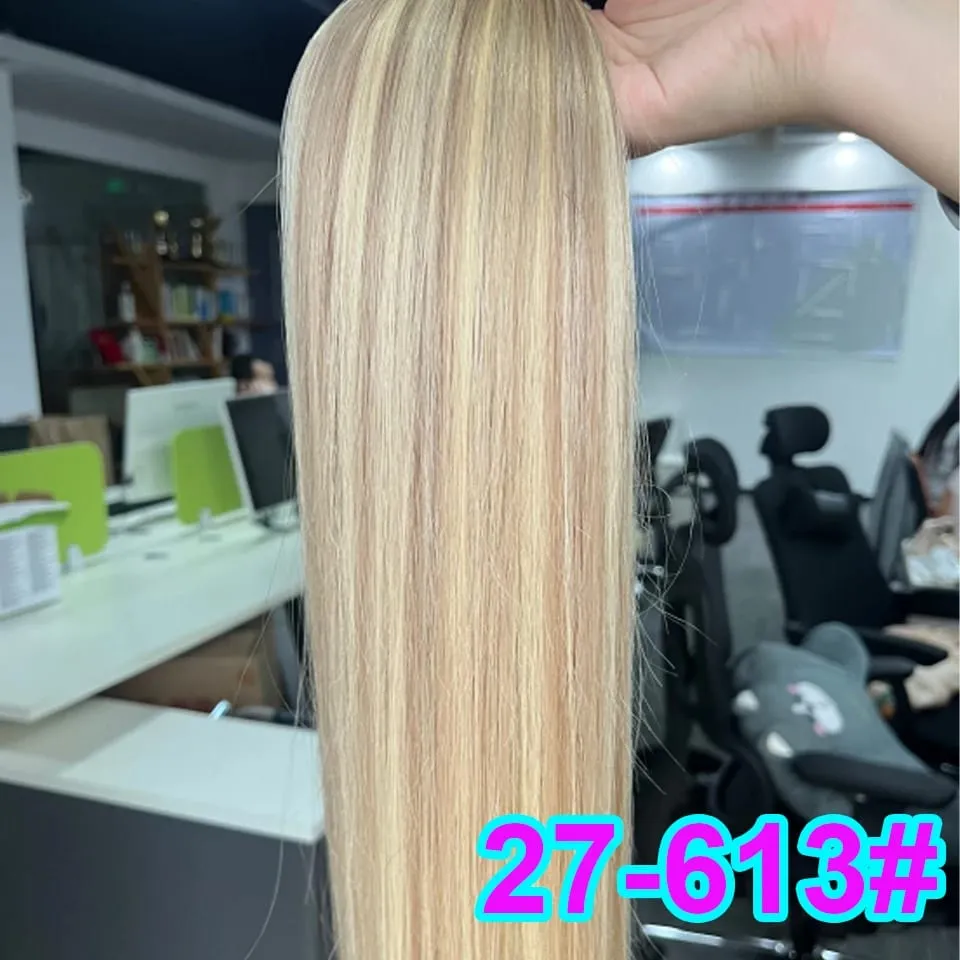 Human Hair Bulk No Weft 100% Bundles 613 Straight Highlight Original Bulk Extensions Russian Natural Unprocessed Blonde Hair — image 24
