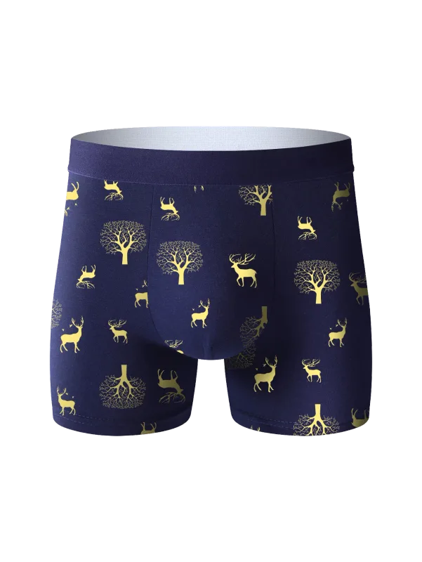 10 Pieces Men's Long Underwear Breathable Soft Men's Long Boxer Briefs Personality Trend Fashion Athleisure Classic Men's Pants — image 12