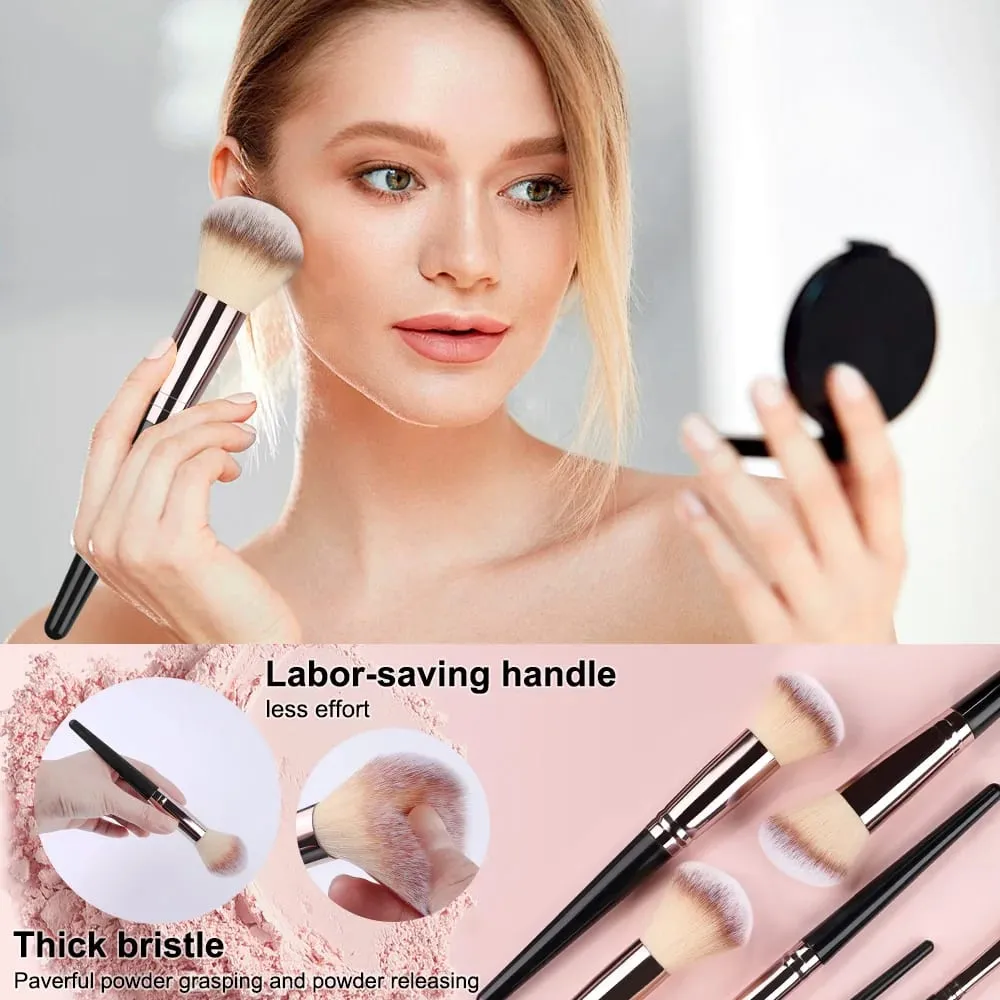3-20PCS Makeup Brushes Set Eye Shadow Foundation Blush Highlighter Concealer Brush Female Beauty Tool Beauty Sponges Thumb Puffs — image 4