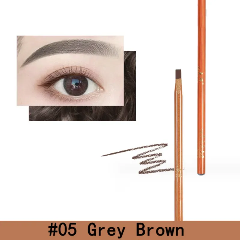 Eyebrow Pen Hard Microblading Brow Definer Enhancers Pencil Waterproof Easy To Apply Makeup Natural Wild Brows Tint — image 8