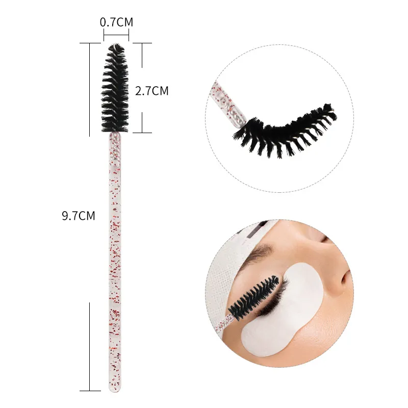500Pcs Lash Brushes Eyelashes Extension Brush Kits Makeup Tool For EyelashMascara Wands Applicator Spoolers Tools Wholesaler