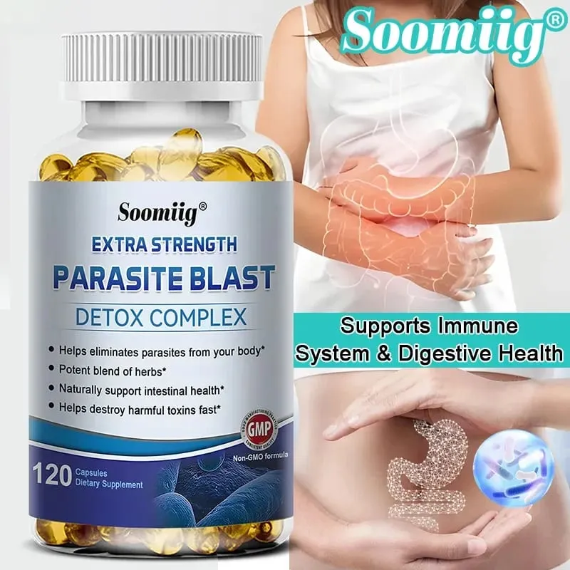 Super Parasite Removal Detoxification Complex 1475 Mg Quickly Eliminates Parasites Intestinal Health Relieves Indigestion — image 1