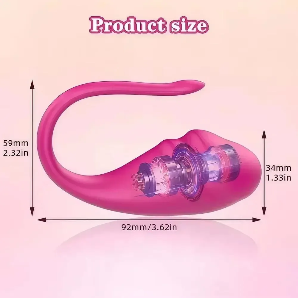 Potente vibratore per uovo di controllo dell'app indossabile Stimolatore vaginale clitorideo tipo U per coppie Massaggio Giocattolo del sesso del punto G per le donne 18+