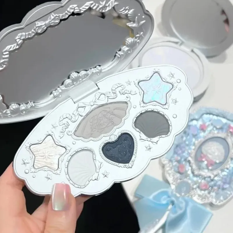 Flowerknow Shell's Jewel Collection Makeup Sets Eye Shadow Lip Gloss Blusher All In One Baking Powder Glitter Highlighter Kit