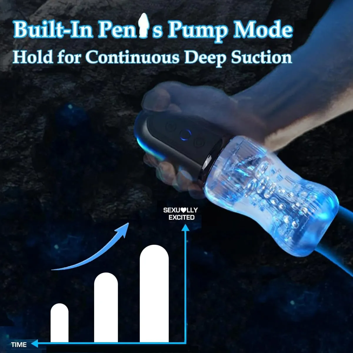 Automatic Male Masturbator Sucking Vibrating Real Pussy Blowjob Machine Male Sex Toy Men Masturbation Cup Adult Goods for Men — image 5
