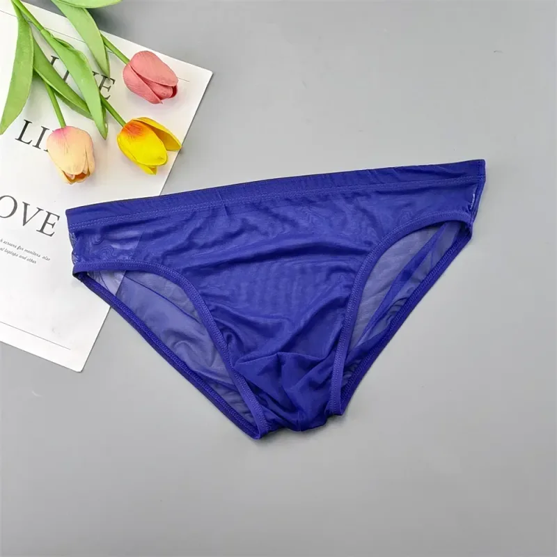 ผู้ชายโปร่งใสกางเกงไนลอน 3D กระเป๋าน้ำหนักเบาชายบิกินี่ชุดชั้นใน Soft SHEER แห้งเร็วยืดชุดชั้นใน XL/XXL/ 3XL/4XL — image 13