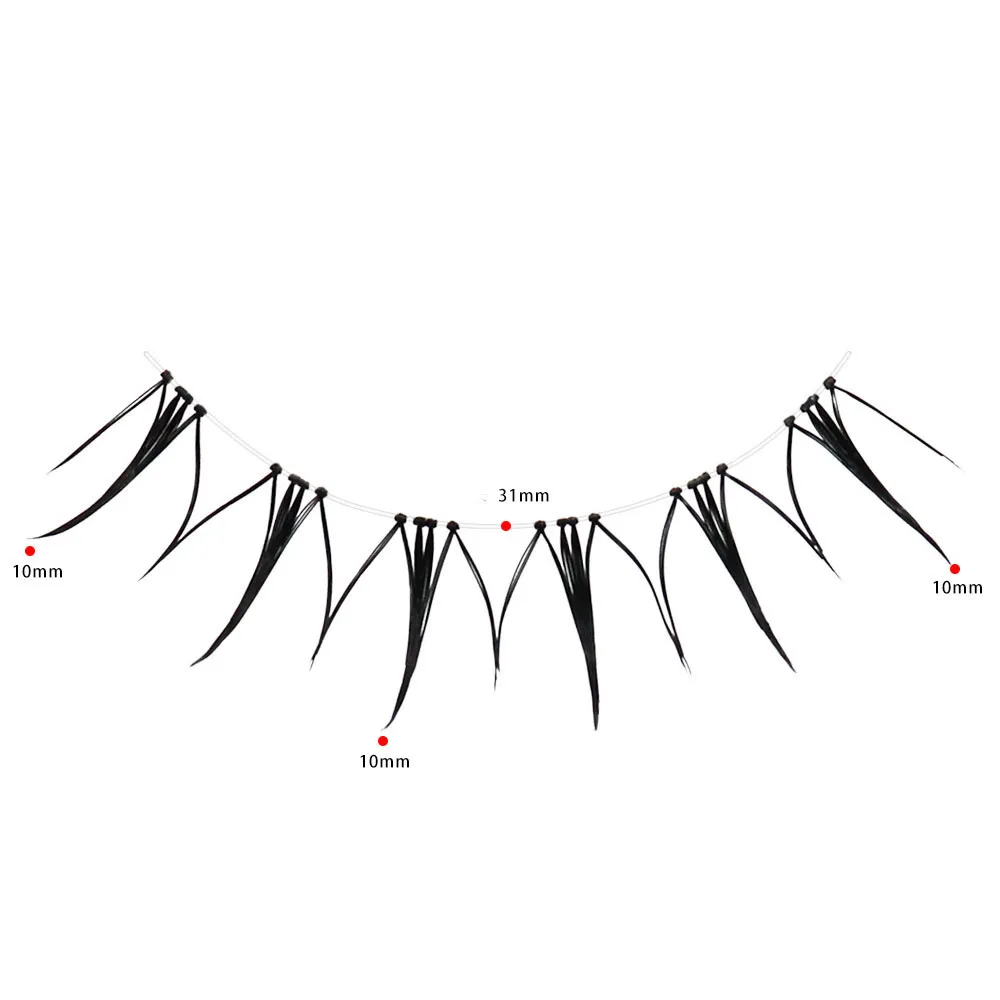 5 Pairs Fairy False Eye Lashes Natural Eyelashes Extension Clear Band Korean Girl Style Handmade Soft Nude Makeup Tools — image 4