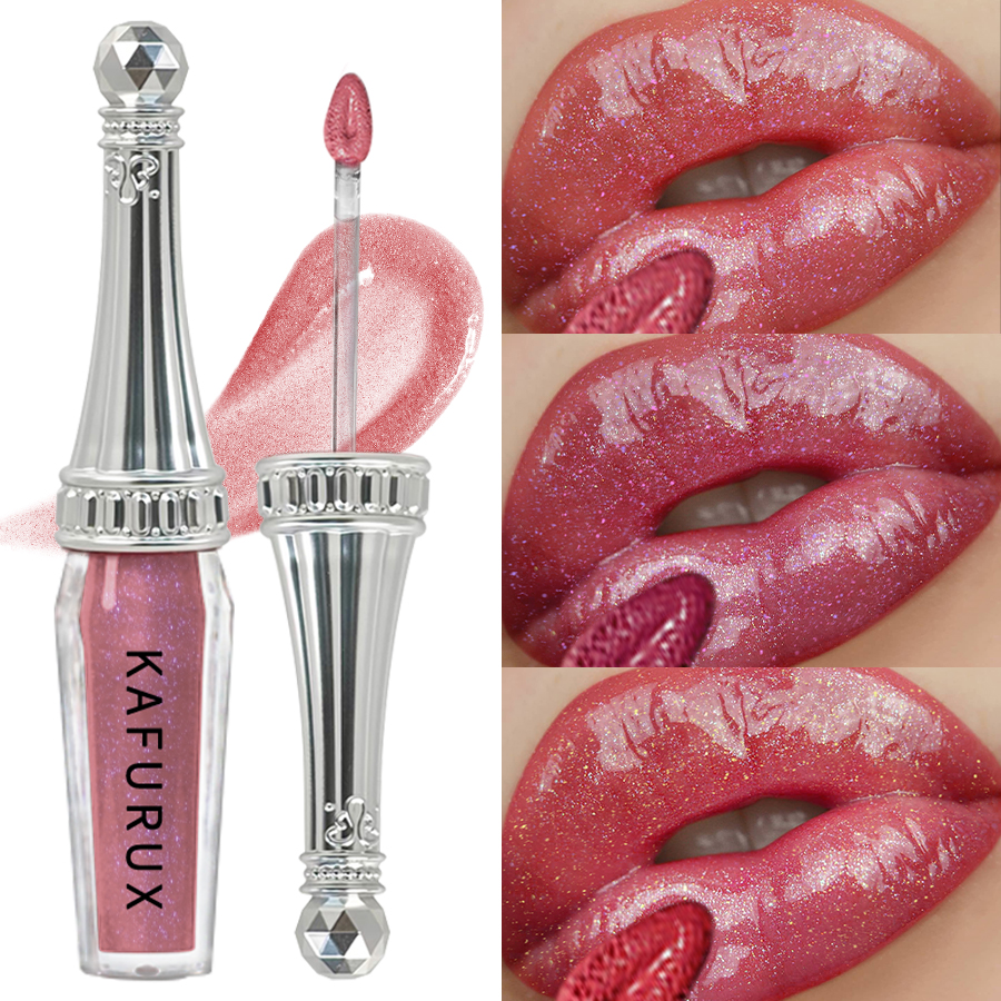 6 Colors Glitter Liquid Lipsticks Shimmer Shiny Lipgloss Pearlescent Lip Tint Mositurizing Long Lasting Lip Glaze Makeup For Wom — image 4