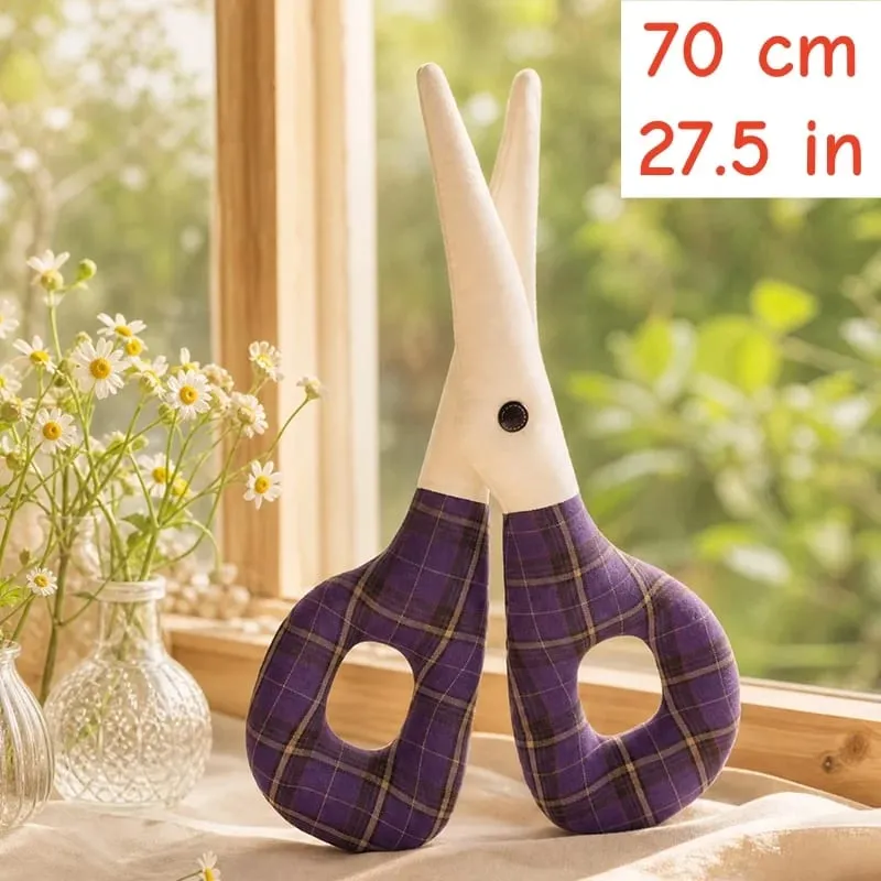Scissors Plush Pillow Cos Gwen Cute Creative Simulation Cloth Scissors Stuffed Toy Soft Cushion Funny Stress Relief Gift