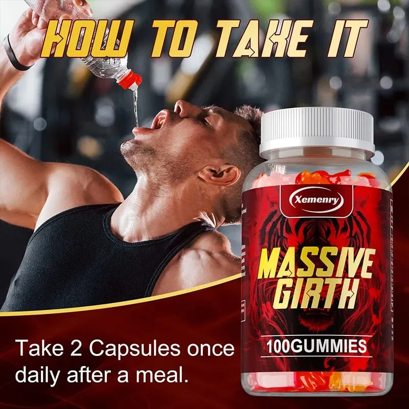Massive Girth Gummies for Men - Promote Metabolism Support Energy Health Increase Stamina Boost Strength & Confidence — image 7