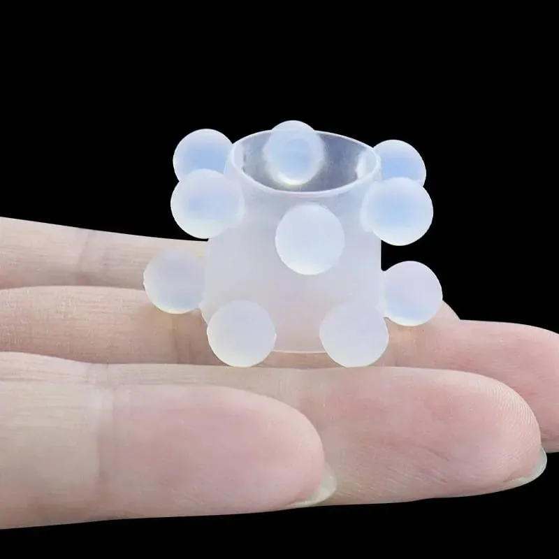 Silicone Penis Ring Beads Clitoris Stimulate Foreskin Correction Cock Rings Delay Ejaculation G-spot Massage Sex Toys for Men