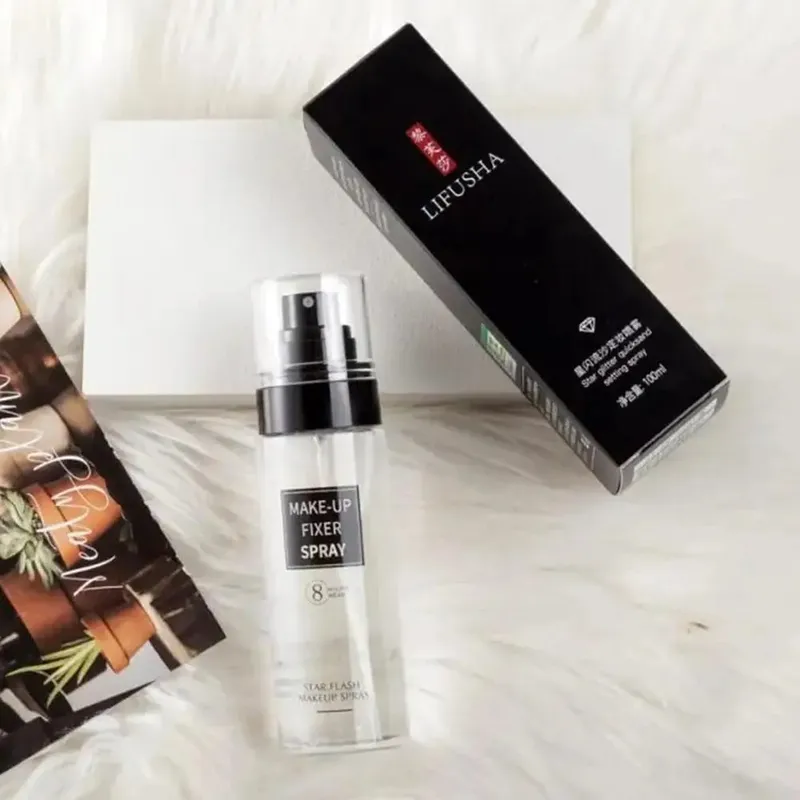 Makeup Setting Spray Waterproof Long Lasting Oil Control Hydrating Nourishing Glowing Facial Fixer Mist Cosmetics 100ml Fixer — image 7