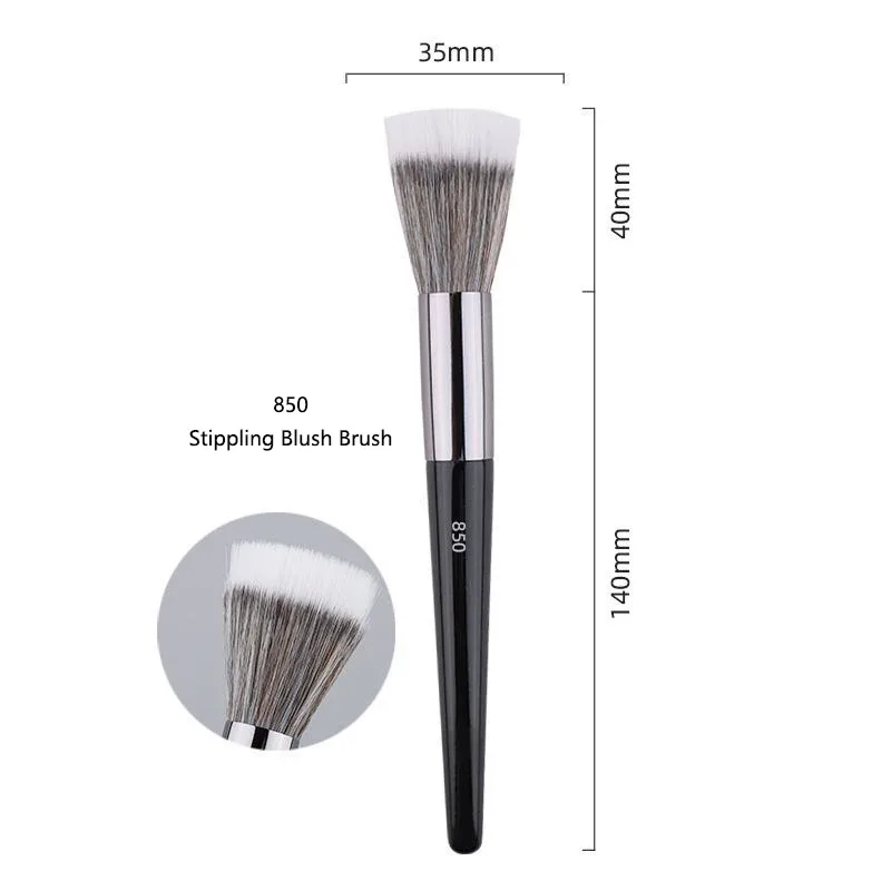 1pc Pro Makeup Brushes Foundation Powder Fan Make Up Brush Contour 3D stippling Eyeshadow Concealer Angled Eye Brow Shadow tools — image 9