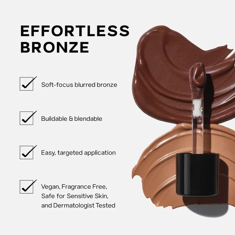 Saie Moisturizing Face Liquid Highlighter Bronzer Contouring Cream Highlight Shimmer Shine Illuminator Easy To Apply Makeup