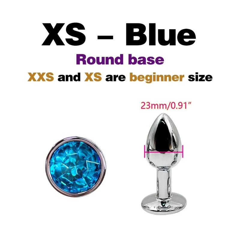 Metal Anal Plug With Gem Base Beginner To Expert 5 Size Butt Plug G-Point Massage Dildos Female/Male Couples Adult Sex Toys — image 16
