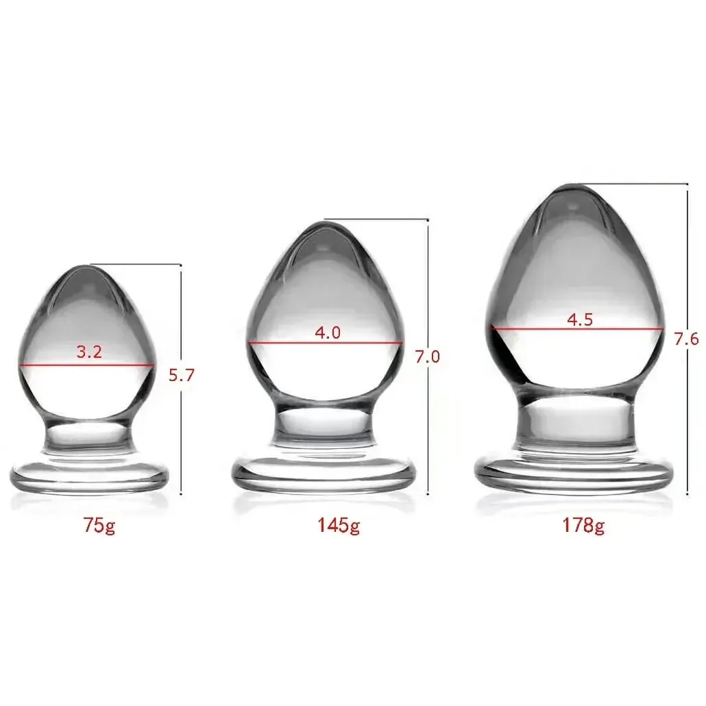 Butt Dilator Anal Plug for Women Vaginal Expander Glass Big Dildos Female Masturbator Sex Toys Adults Games Erotic Products — image 1