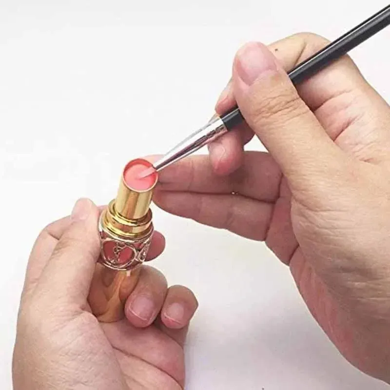 brochas maquillaje Silicone Eyeshadow Lip Applicator Makeup Brushes Eyeliner Lip Brush Professional Eye Shadow Cosmetic Tools — image 4