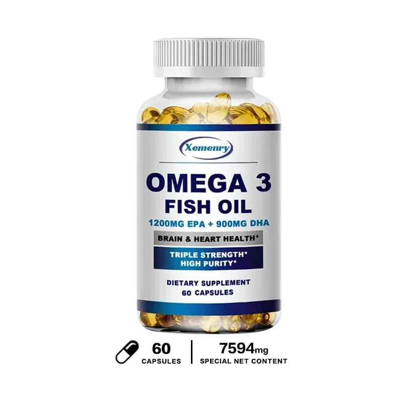 Omega 3 Fish Oil - Benefits The Cardiovascular System Protects Eye Fatigue Cognitive Function and Learning Ability — image 9