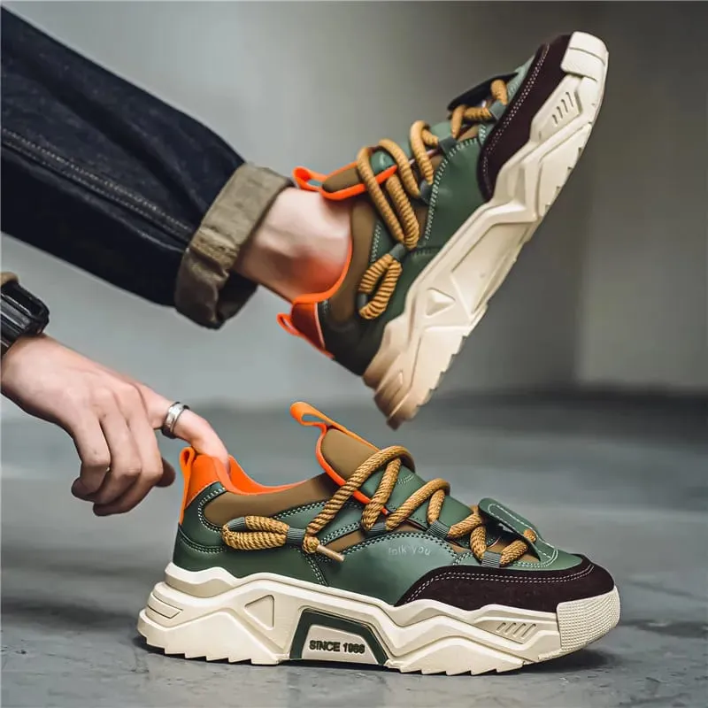 New Men's Casual Sneakers 2025 Spring Fashion Versatile Low-Top Skateboard Shoes for Men Suitable for Outdoor Sports — image 2