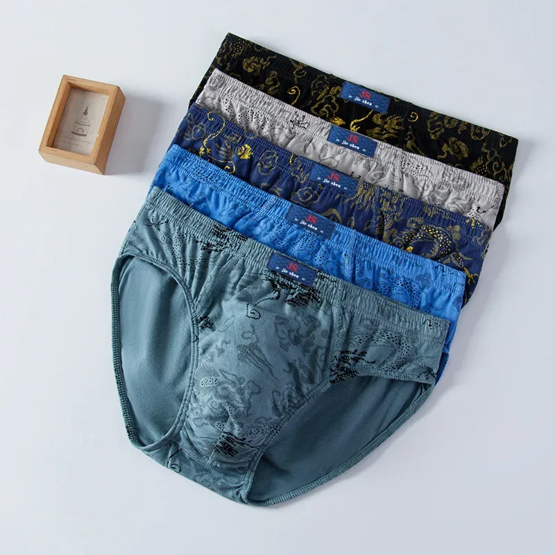 5 Pcs/Lot Cotton Underpants For Men Briefs Male Underwear Knickers Panties Pant Shorts Sexy Undies L XL 2XL 3XL 4XL 5XL 6XL 7XL 3256807898748945