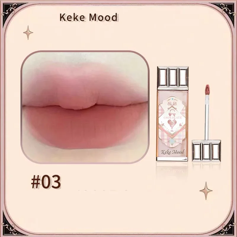 Chocolate Cloud Lip Gloss Matte Velvet Smooth Application Lip Glaze Mousse Brown Red Liquid Lipstick Makeup Lip Tint Cosmetics — image 10