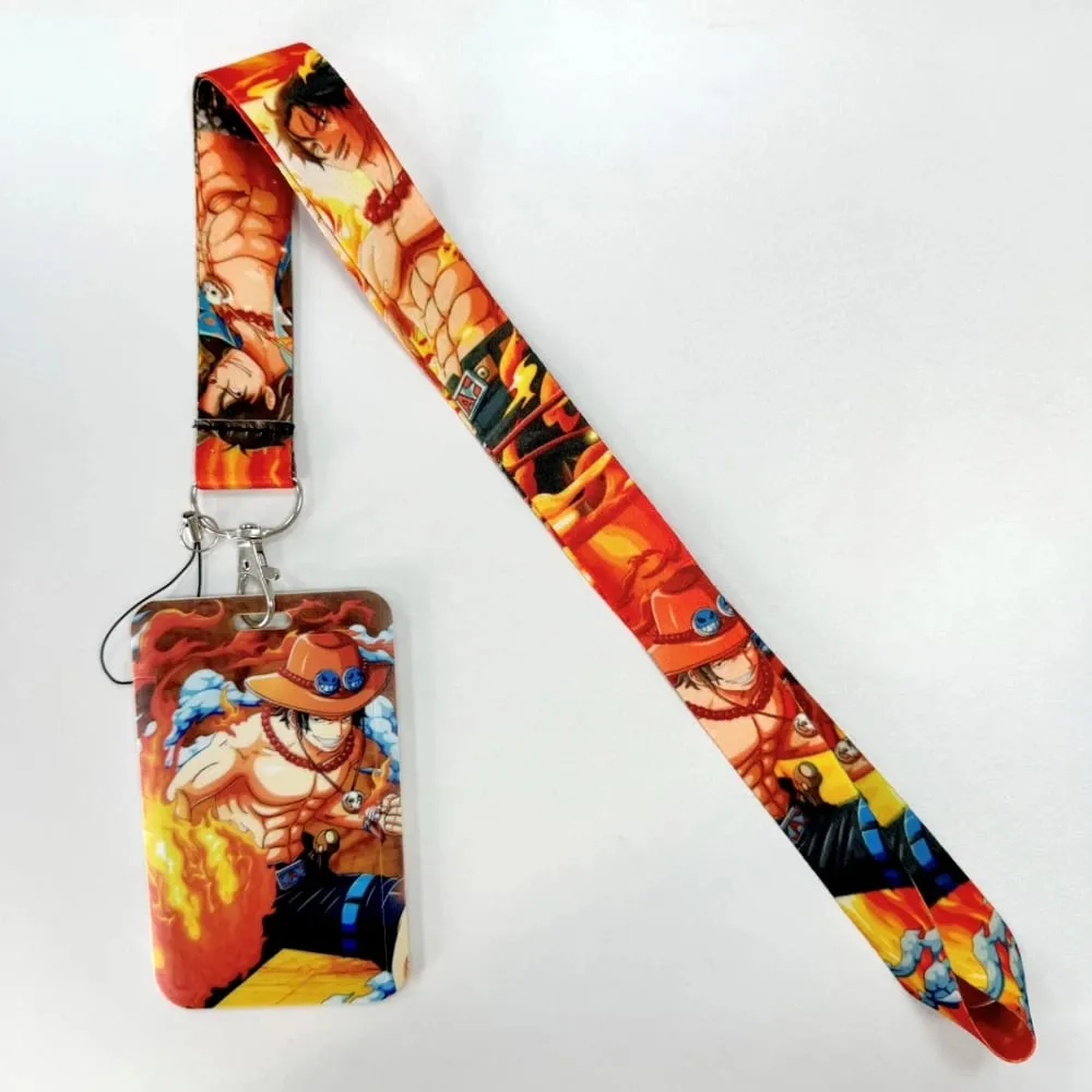 Wholesale One Piece Anime Movie Lanyards Keys Neck Strap Card Badge Gym Key Chain Lanyard Key Holder DIY Hang Rope Keyrings — image 4