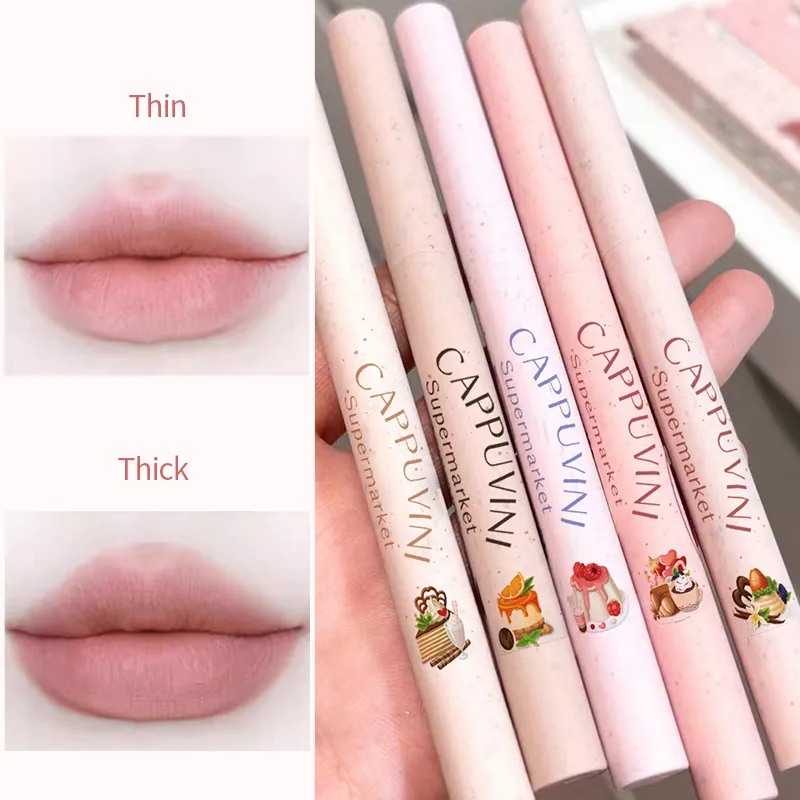 Matte Lip Liner Outline Lips Lipstick Pen Waterproof Long-lasting Color Lip Pencil Lipstick Pen — image 1