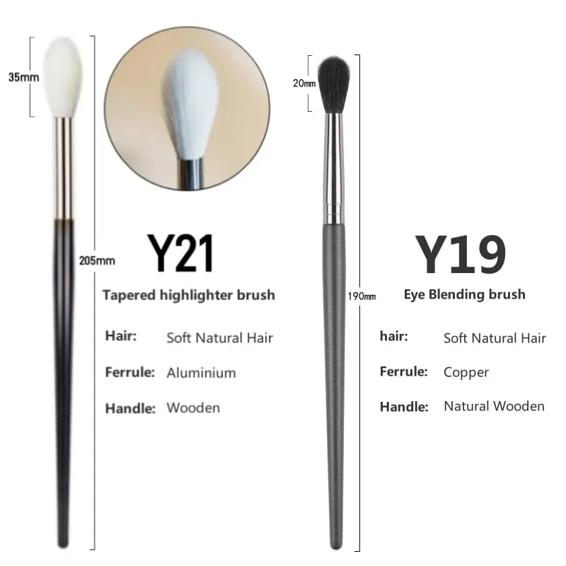 Tapered Highlighter Makeup Brushes Natural Goat Hair High Quality Face Blender Contour Make Up Brush Tools — image 11