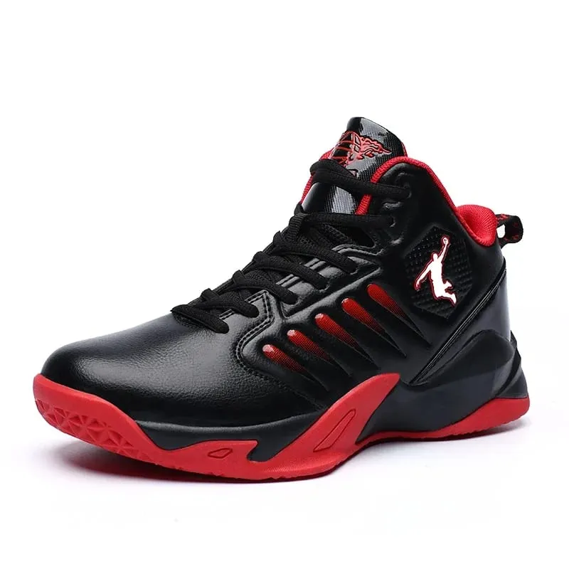 Brand Leather Men Sneakers Comfortable Basketball Non-Slip Lightweight Shoes Men's Training Basket Waterproof Basketball Boots — image 3