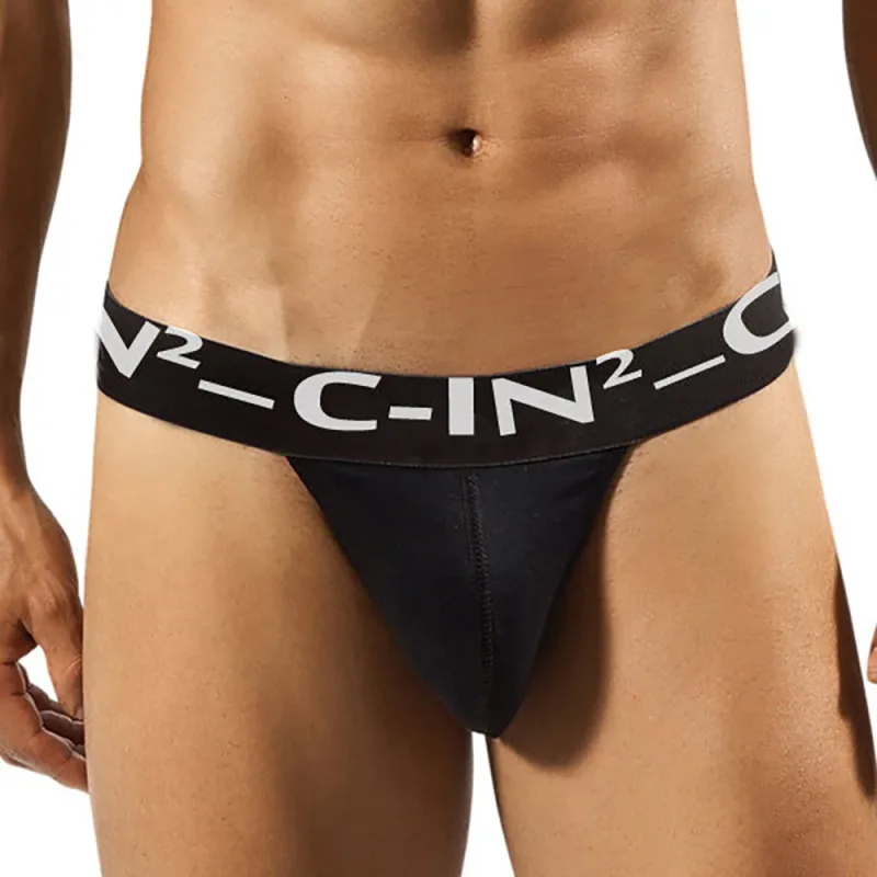 New Arrival Men's Underwear Vintage Breathable Cotton Underpants Beach Style Boxer Low Waist T-back Fashion Briefs For Male — image 2